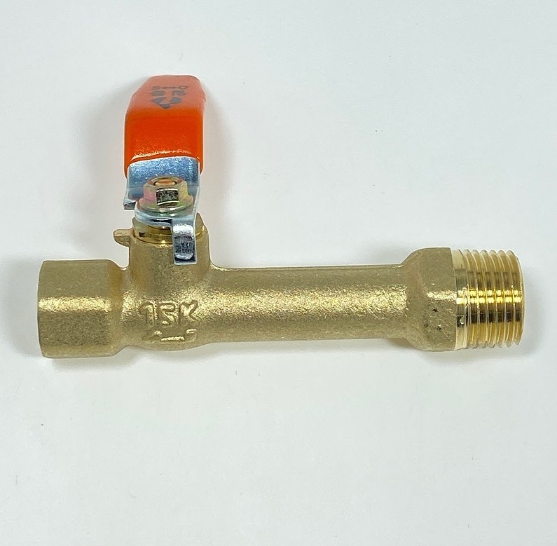 Brass gauge stop valve
